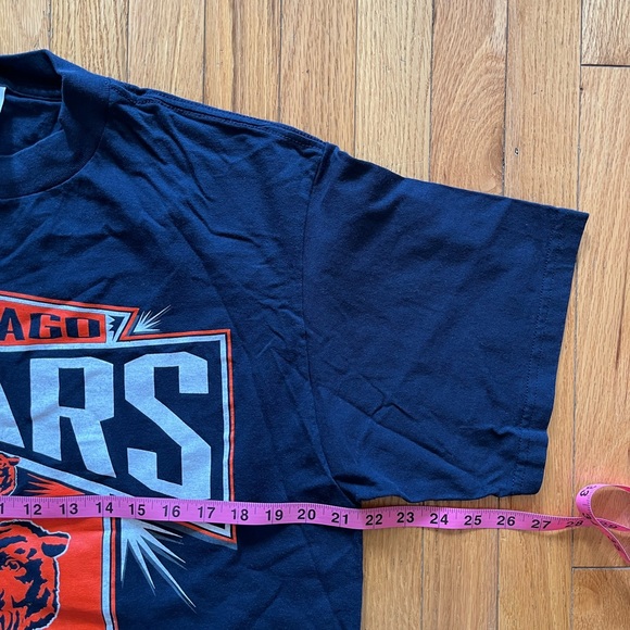 VTG Logo 7 Chicago Bears Shirt 90s Y2K NFL Graphic Print Football Logo Spellout - Picture 5 of 6